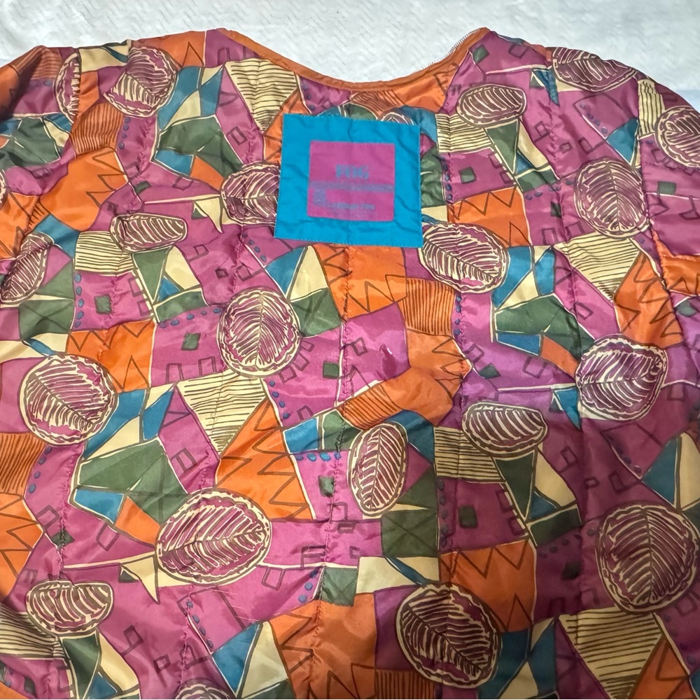 London Fog Multicolor Geometric Jacket